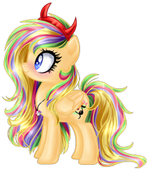 Size: 1860x2124 | Tagged: safe, artist:gihhbloonde, oc, oc only, pegasus, pony, base used, blushing, devil horns, eyelashes, female, horns, jewelry, necklace, pegasus oc, simple background, smiling, solo, transparent background, wings