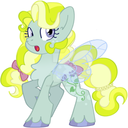 Size: 1280x1273 | Tagged: safe, artist:rohans-ponies, morning glory, flutter pony, pony, g1, deviantart watermark, fairy wings, obtrusive watermark, simple background, solo, transparent background, watermark, wings