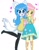 Size: 776x986 | Tagged: safe, artist:flutter82612326, fluttershy, oc, oc:zafiro, wolf, anthro, equestria girls, g4, blushing, canon x oc, cheek swirl, clothes, cristali and zafiro toon!, dress, duo, duo female, female, furry, heart, heart eyes, hug, lesbian, long hair, shipping, simple background, socks, stocking feet, stockings, sweater, swirls, thigh highs, thigh socks, valdroxx studios, white background, wingding eyes