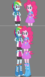 Size: 1920x3240 | Tagged: safe, pinkie pie, rainbow dash, equestria girls, g4, female, lesbian, ship:pinkiedash, shipping, wat