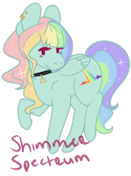 Size: 335x450 | Tagged: safe, artist:necrophilifox, oc, oc only, pegasus, pony, base used, choker, ear piercing, earring, ethereal mane, jewelry, multicolored hair, piercing, rainbow hair, raised hoof, simple background, solo, starry mane, transparent background
