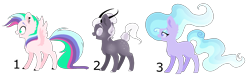 Size: 1684x520 | Tagged: safe, artist:enifersuch, oc, oc only, earth pony, pegasus, pony, base used, ear piercing, earth pony oc, pegasus oc, piercing, simple background, smiling, transparent background, wings