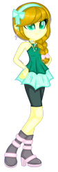 Size: 728x2176 | Tagged: safe, artist:fantarianna, oc, oc only, equestria girls, g4, braid, clothes, equestria girls-ified, eyelashes, female, hand on hip, simple background, skirt, smiling, transparent background