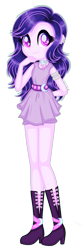 Size: 888x2664 | Tagged: safe, artist:fantarianna, oc, oc only, equestria girls, g4, boots, clothes, equestria girls-ified, eyelashes, female, hand on hip, high heel boots, shoes, simple background, skirt, smiling, solo, transparent background