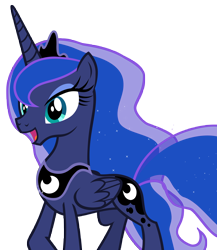 Size: 7788x8962 | Tagged: safe, artist:andoanimalia, princess luna, alicorn, pony, g4, to where and back again, female, simple background, transparent background, vector