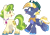 Size: 1280x896 | Tagged: safe, artist:rohans-ponies, pistachio, star tracker, earth pony, pony, g4, accessory swap, deviantart watermark, hat, male, obtrusive watermark, simple background, stallion, transparent background, watermark