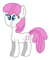 Size: 465x549 | Tagged: safe, artist:brobbol, baby sundance, earth pony, pony, g1, g4, baby, baby pony, baby sundawwnce, cute, female, filly, g1 to g4, generation leap, ms paint, paint.net, simple background, smiling, solo, white background
