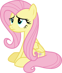 Size: 3000x3493 | Tagged: safe, artist:cloudy glow, fluttershy, pegasus, pony, g4, school raze, season 8, .ai available, female, high res, mare, simple background, sitting, solo, transparent background, vector