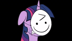 Size: 640x360 | Tagged: safe, twilight sparkle, human, g4, bust, crying, floppy ears, irl, irl human, mask, meme, photo, solo, sound, sound only, webm
