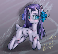 Size: 1455x1353 | Tagged: safe, artist:zlatdesign, oc, earth pony, pony, cute, flower, flower in hair, horns