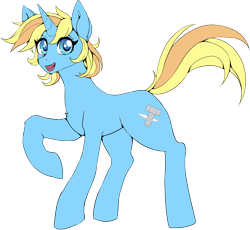 Size: 1658x1523 | Tagged: safe, artist:st. oni, oc, oc only, oc:skydreams, pony, unicorn, female, mare, simple background, smiling, solo, transparent background