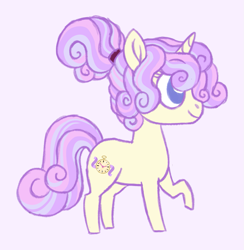 Size: 1717x1759 | Tagged: safe, artist:queenderpyturtle, oc, oc:charity caritas, pony, unicorn, chibi, female, mare, simple background, solo