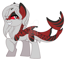 Size: 1280x1152 | Tagged: safe, artist:rohans-ponies, oc, oc:ashleigh haye, original species, shark, shark pony, deviantart watermark, female, obtrusive watermark, simple background, solo, transparent background, watermark