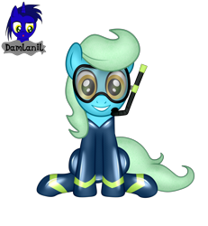 Size: 3840x4154 | Tagged: safe, artist:damlanil, oc, oc only, oc:sea glow, pegasus, pony, 2022 community collab, derpibooru community collaboration, catsuit, clothes, commission, dive mask, goggles, latex, latex suit, male, rubber, scuba gear, shiny, show accurate, simple background, solo, stallion, suit, transparent background, vector, wetsuit