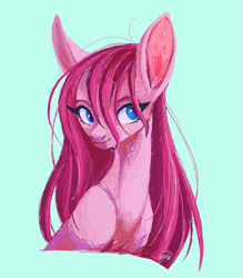 Size: 779x890 | Tagged: safe, artist:1an1, pinkie pie, earth pony, pony, g4, pinkamena diane pie, solo, straight hair