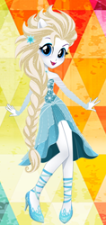 Size: 784x1660 | Tagged: safe, artist:glittertiara, rarity, equestria girls, g4, female, frozen (movie), queen elsarity, solo