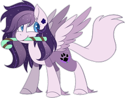 Size: 1008x791 | Tagged: safe, artist:jetjetj, oc, oc:faithful lavender, pegasus, pony, candy, candy cane, female, food, mare, simple background, solo, transparent background