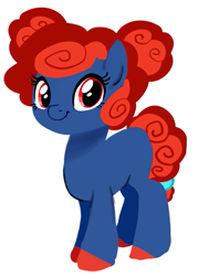 Size: 439x613 | Tagged: safe, artist:khimi-chan, oc, oc only, earth pony, pony, colored hooves, earth pony oc, eyelashes, female, mare, simple background, smiling, solo, white background