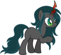 Size: 5277x4767 | Tagged: safe, artist:shootingstarsentry, oc, oc:nightshade (digimonlover101), changepony, hybrid, absurd resolution, female, interspecies offspring, offspring, parent:king sombra, parent:queen chrysalis, parents:chrysombra, simple background, solo, transparent background, vector