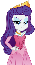 Size: 1024x1882 | Tagged: safe, artist:emeraldblast63, rarity, equestria girls, g4, beautiful, clothes, clothes swap, disney, disney princess, dress, gown, hand on hip, princess aurora, simple background, sleeping beauty, solo, transparent background