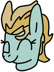 Size: 660x880 | Tagged: safe, artist:jadeharmony, oc, oc only, oc:jasper (ice1517), pegasus, pony, icey-verse, bust, eyes closed, magical lesbian spawn, male, offspring, parent:lightning dust, parent:limestone pie, parents:limedust, simple background, solo, stallion, trans male, transgender, transparent background
