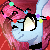 Size: 50x50 | Tagged: safe, artist:enifersuch, oc, oc only, earth pony, pony, animated, bust, choker, christmas, christmas lights, earth pony oc, gif, holiday, one eye closed, pixel art, smiling, solo, wink