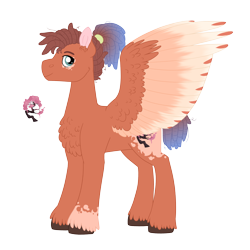 Size: 4000x4000 | Tagged: safe, artist:queenderpyturtle, oc, oc:magpie, pegasus, pony, absurd resolution, colored wings, male, multicolored wings, offspring, parent:spearhead, parent:tree hugger, simple background, solo, stallion, transparent background, wings