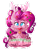 Size: 400x519 | Tagged: safe, artist:mychelle, pinkie pie, deer, g4, deerie pie, deerified, simple background, solo, species swap, tongue out, transparent background