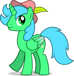 Size: 1853x1918 | Tagged: safe, artist:starcollider, oc, oc only, alicorn, pony, colored wings, colored wingtips, feather hat, hat, looking up, male, simple background, solo, stallion, transparent background, wings