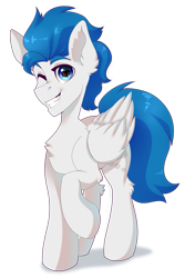 Size: 1967x2796 | Tagged: safe, artist:shinizavr, oc, oc only, oc:dreamy daze, pegasus, pony, 2022 community collab, derpibooru community collaboration, chest fluff, community collab, simple background, solo, transparent background