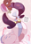 Size: 2154x3059 | Tagged: safe, artist:nookprint, rarity, deer, reindeer, g4, bell, bell collar, candy, candy cane, chest fluff, christmas, collar, cute, eyes closed, food, high res, holiday, open mouth, open smile, profile, raribetes, rarideer, reindeerified, smiling, solo, species swap, speech bubble