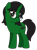 Size: 1808x2429 | Tagged: safe, artist:lightning stripe, artist:limedreaming, edit, vector edit, oc, oc only, oc:ambitious gossip, pony, unicorn, 2022 community collab, derpibooru community collaboration, g4, black mane, black tail, brown eyes, female, full body, glasses, green pony, happy, horn, looking at you, mare, request, requested art, show accurate, simple background, smiling, smiling at you, solo, standing, tail, transparent background, unicorn oc, vector