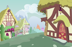 Size: 3027x1982 | Tagged: safe, artist:oxinfree, double rainboom, g4, background, high res, no pony, ponyville, scenic ponyville