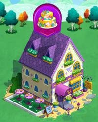 Size: 317x397 | Tagged: safe, gameloft, g4, my little pony: magic princess, building, limited-time story, the anonymous campsite