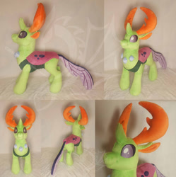 Size: 600x602 | Tagged: safe, artist:fire-topaz, thorax, changedling, changeling, g4, irl, king thorax, male, photo, plushie, solo