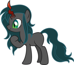 Size: 7906x6972 | Tagged: safe, artist:shootingstarsentry, oc, oc only, oc:nightshade (digimonlover101), changepony, hybrid, absurd resolution, female, interspecies offspring, offspring, parent:king sombra, parent:queen chrysalis, parents:chrysombra, simple background, solo, transparent background, vector