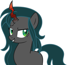 Size: 6968x6125 | Tagged: safe, artist:shootingstarsentry, oc, oc only, oc:nightshade (digimonlover101), changepony, hybrid, absurd resolution, female, interspecies offspring, offspring, parent:king sombra, parent:queen chrysalis, parents:chrysombra, simple background, solo, transparent background, vector