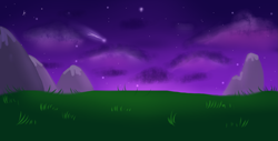Size: 1773x899 | Tagged: safe, alternate version, artist:gihhbloonde, background, night, no pony, outdoors, stars