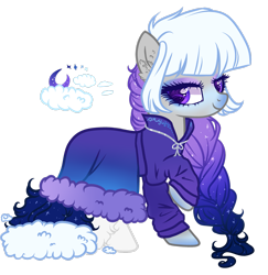 Size: 2415x2484 | Tagged: safe, artist:gihhbloonde, oc, oc only, earth pony, pony, base used, bedroom eyes, clothes, earth pony oc, ethereal mane, eyelashes, female, high res, makeup, mare, raised hoof, simple background, smiling, solo, starry mane, transparent background