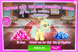 Size: 1037x688 | Tagged: safe, gameloft, idw, summer van der hoof, earth pony, pony, g4, my little pony: friends forever, spoiler:comic, advertisement, costs real money, female, idw showified, introduction card, mare