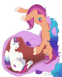Size: 2800x3500 | Tagged: safe, artist:axidemythe, izzy moonbow, sunny starscout, zipp storm, earth pony, pegasus, pony, unicorn, g5, my little pony: a new generation, belly, big belly, commission, concave belly, endosoma, eyes closed, female, female pred, female predator, fetish, head first, high res, hooves on belly, huge belly, impossibly large belly, internal, izzypred, mare, mare pred, mare predator, mare prey, non-fatal vore, oral vore, same size vore, sitting, sketch, slender, soft vore, sunnyprey, thin, trio, underhoof, unshorn fetlocks, vore, willing prey, willing vore, x-ray, ych result, zipp prey