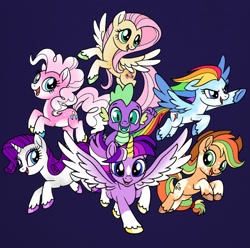 Size: 1024x1016 | Tagged: safe, artist:incendiarymoth, applejack, fluttershy, pinkie pie, rainbow dash, rarity, spike, twilight sparkle, alicorn, pony, g4, base used, coat markings, coloring page, facial markings, female, mane seven, mane six, mare, redesign, star (coat marking), twilight sparkle (alicorn)