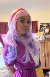 Size: 880x1333 | Tagged: safe, artist:aqoursplay, sweetie belle, human, equestria girls, g4, clothes, cosplay, costume, irl, irl human, photo, solo