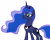 Size: 10916x8770 | Tagged: safe, artist:andoanimalia, princess luna, alicorn, pony, g4, luna eclipsed, my little pony: friendship is magic, absurd resolution, crown, female, folded wings, frown, horn, jewelry, lidded eyes, mare, regalia, simple background, solo, tail, teal eyes, transparent background, vector, wings