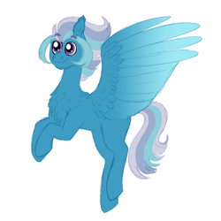 Size: 2000x2000 | Tagged: safe, artist:queenderpyturtle, oc, oc only, oc:freefall, pegasus, pony, chest fluff, high res, male, simple background, solo, stallion, white background