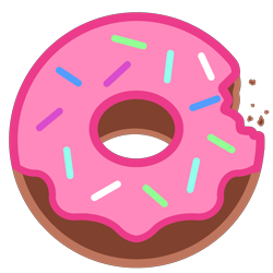 Size: 3000x3000 | Tagged: safe, artist:pizzamovies, cutie mark, cutie mark only, donut, food, high res, no pony, simple background, sprinkles, transparent background