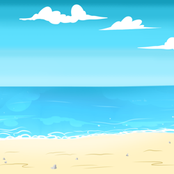 Size: 2500x2500 | Tagged: safe, artist:pizzamovies, g4, background, beach, cloud, high res, no pony, sand, show accurate
