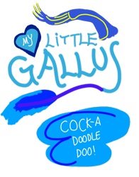 Size: 791x1009 | Tagged: safe, artist:horsesplease, gallus, g4, 1000 hours in ms paint, cluckin bell, cock-a-doodle-doo, editable, grand theft auto, my little pony logo, my little x, simple background, transparent background