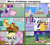 Size: 1282x1162 | Tagged: safe, artist:forgalorga, edit, edited screencap, screencap, applejack, derpy hooves, princess celestia, princess luna, rarity, twilight sparkle, oc, alicorn, earth pony, pegasus, pony, unicorn, comic:celestia's servant interview, double rainboom, g4, testing testing 1-2-3, the ticket master, apple, applejack's hat, baked goods, basket, cake, caption, carousel boutique, cart, cowboy hat, cs captions, cute, derpabetes, earth pony oc, female, flash cards, food, glowing, glowing horn, hat, horn, jackabetes, levitation, magic, magic aura, malapropism, mare, muffin, open mouth, picnic basket, picnic blanket, pie, raribetes, spread wings, telekinesis, text, twiabetes, twilight sparkle (alicorn), two retired princesses, underp, unnamed character, unnamed pony, wings