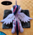 Size: 1280x1325 | Tagged: safe, artist:purplenebulastudios, twilight sparkle, alicorn, pony, g4, both cutie marks, irl, lying down, photo, plushie, prone, solo, twilight sparkle (alicorn)
